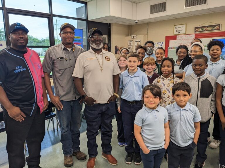 Children with faculty and staff